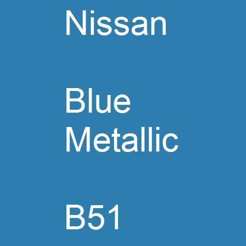 Nissan, Blue Metallic, B51.